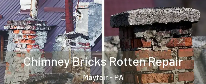 Chimney Bricks Rotten Repair Mayfair - PA