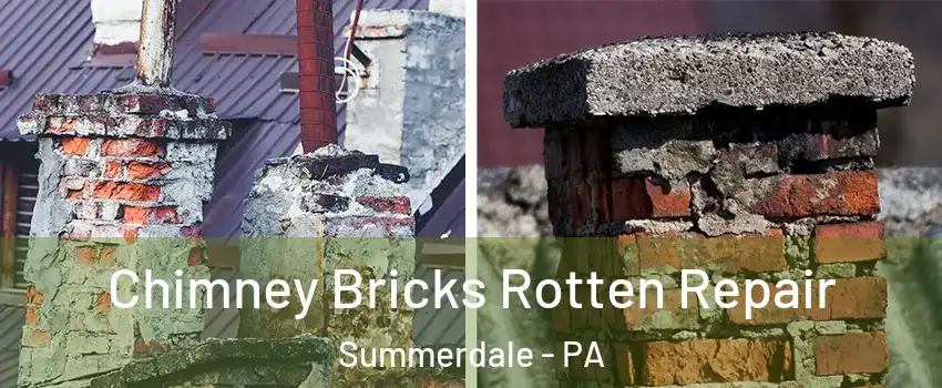 Chimney Bricks Rotten Repair Summerdale - PA