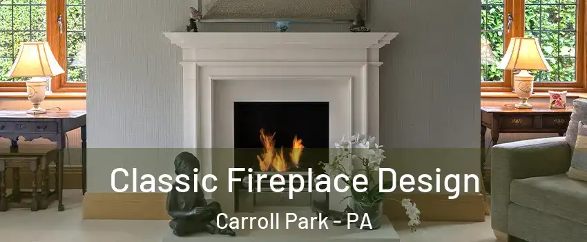 Classic Fireplace Design Carroll Park - PA