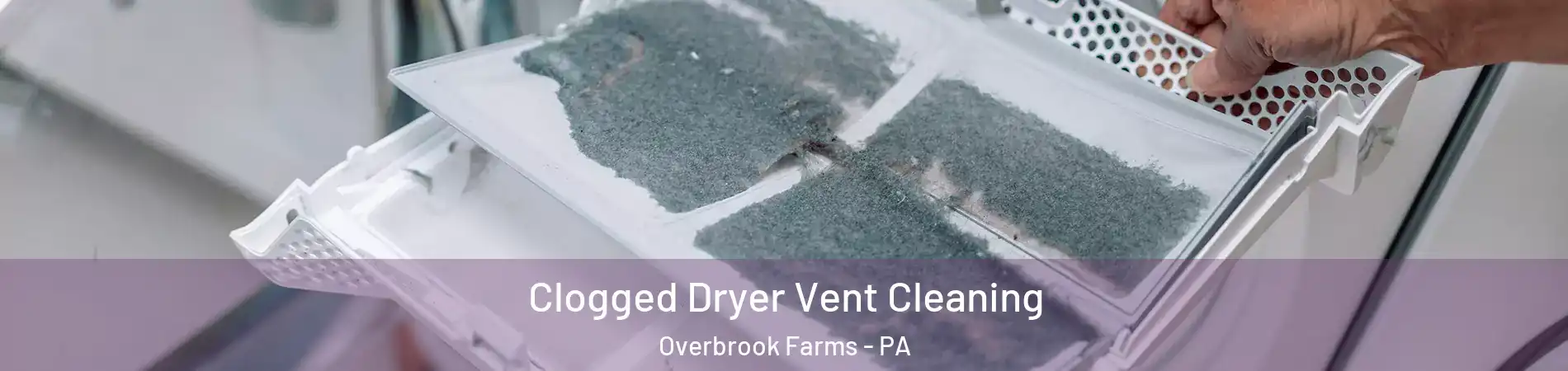 Clogged Dryer Vent Cleaning Overbrook Farms - PA