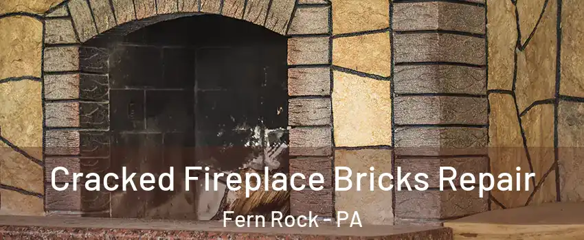 Cracked Fireplace Bricks Repair Fern Rock - PA