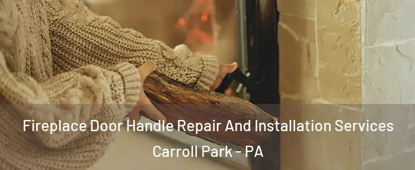 Fireplace Door Handle Repair And Installation Services Carroll Park - PA