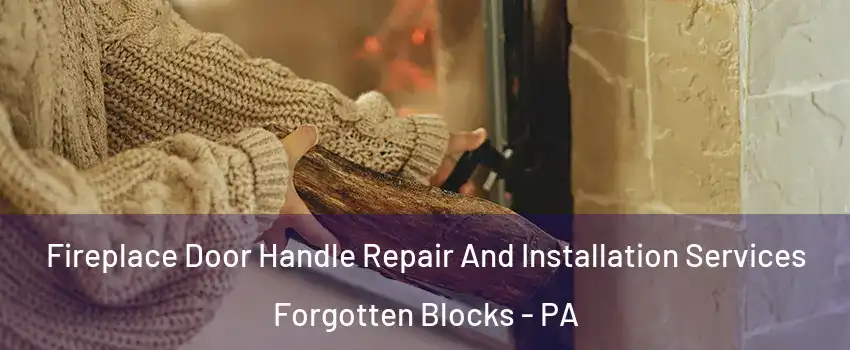 Fireplace Door Handle Repair And Installation Services Forgotten Blocks - PA