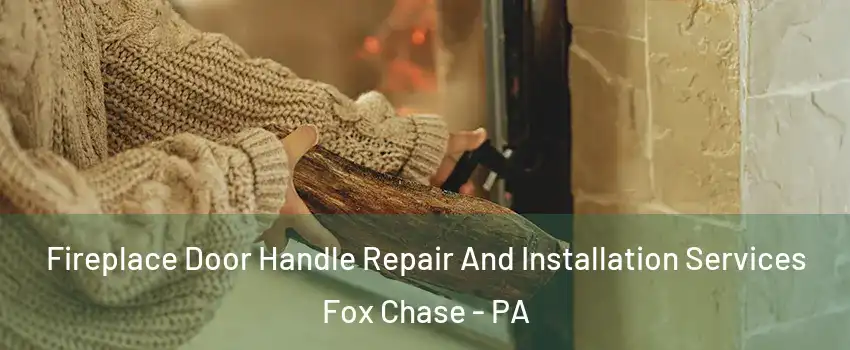 Fireplace Door Handle Repair And Installation Services Fox Chase - PA