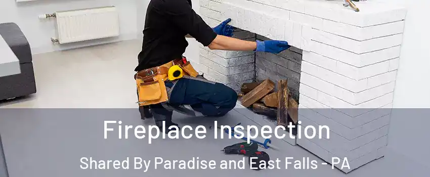 Fireplace Inspection Shared By Paradise and East Falls - PA