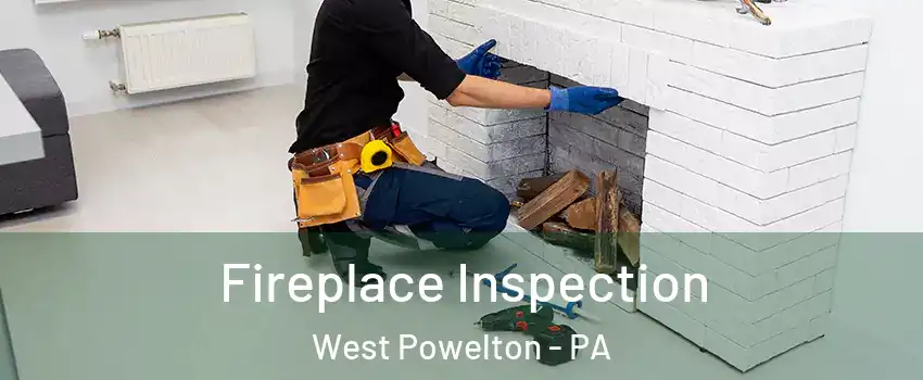 Fireplace Inspection West Powelton - PA