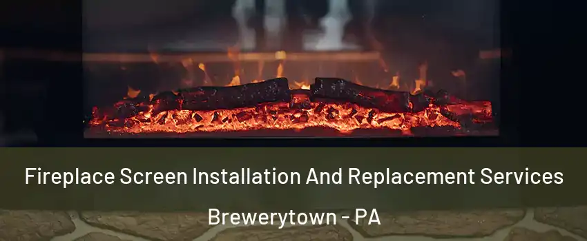 Fireplace Screen Installation And Replacement Services Brewerytown - PA