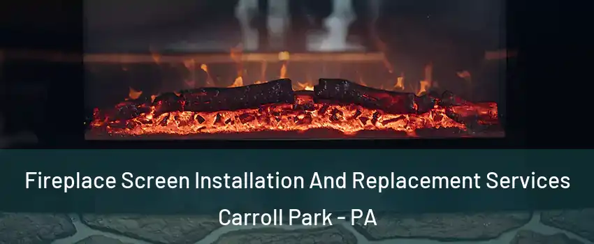 Fireplace Screen Installation And Replacement Services Carroll Park - PA