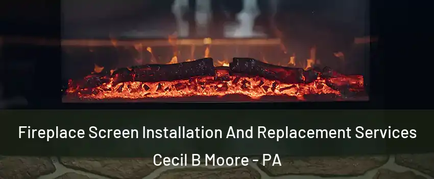 Fireplace Screen Installation And Replacement Services Cecil B Moore - PA