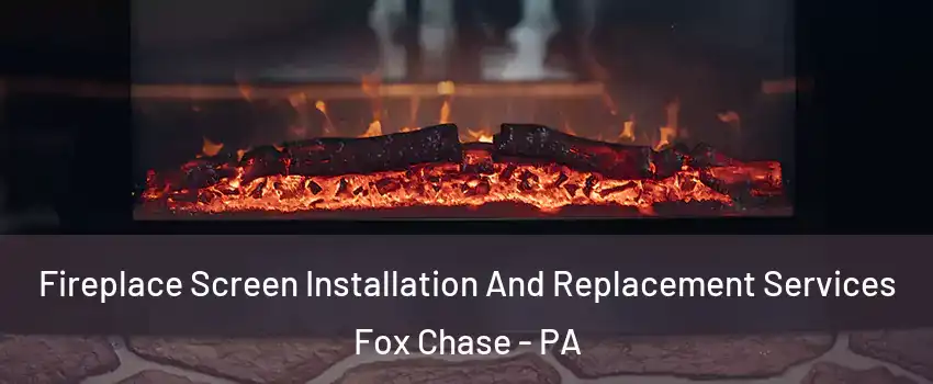 Fireplace Screen Installation And Replacement Services Fox Chase - PA