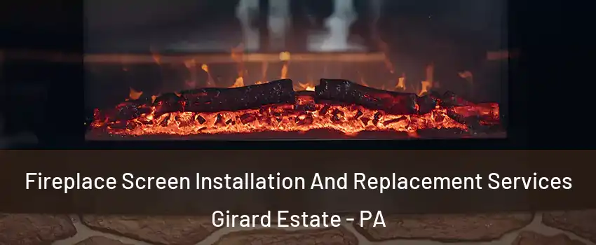 Fireplace Screen Installation And Replacement Services Girard Estate - PA