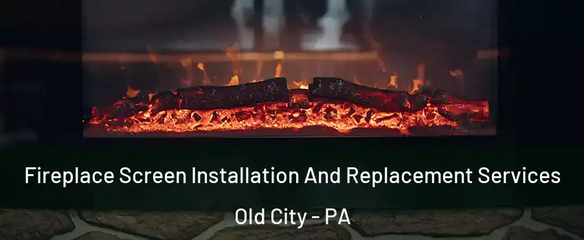 Fireplace Screen Installation And Replacement Services Old City - PA