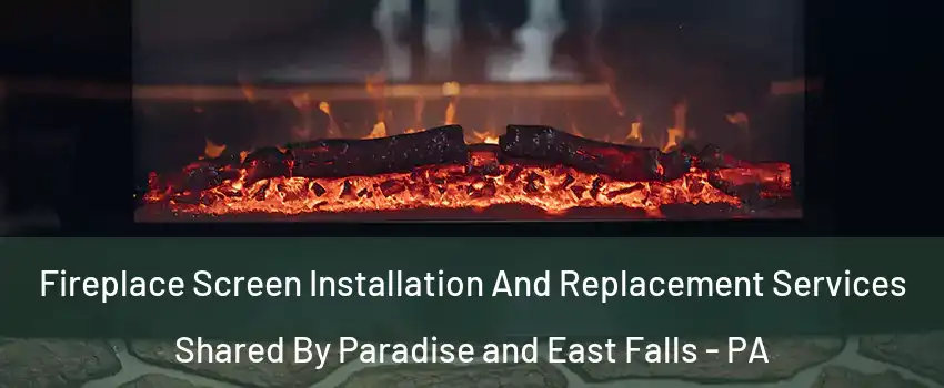 Fireplace Screen Installation And Replacement Services Shared By Paradise and East Falls - PA