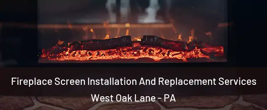 Fireplace Screen Installation And Replacement Services West Oak Lane - PA