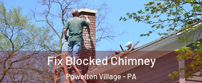Fix Blocked Chimney Powelton Village - PA