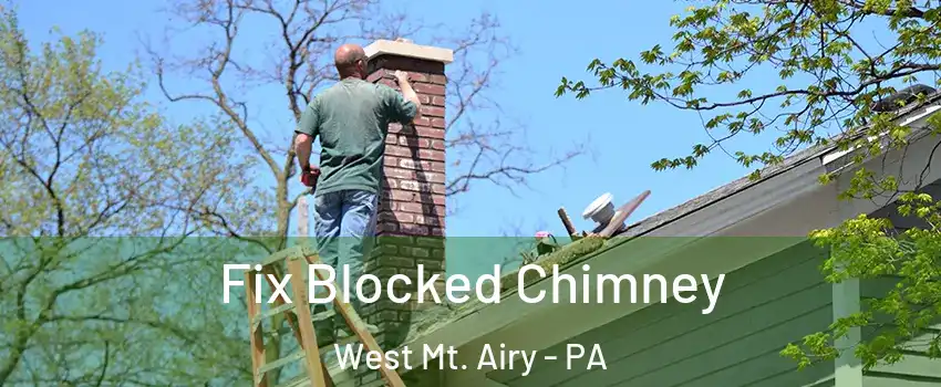 Fix Blocked Chimney West Mt. Airy - PA