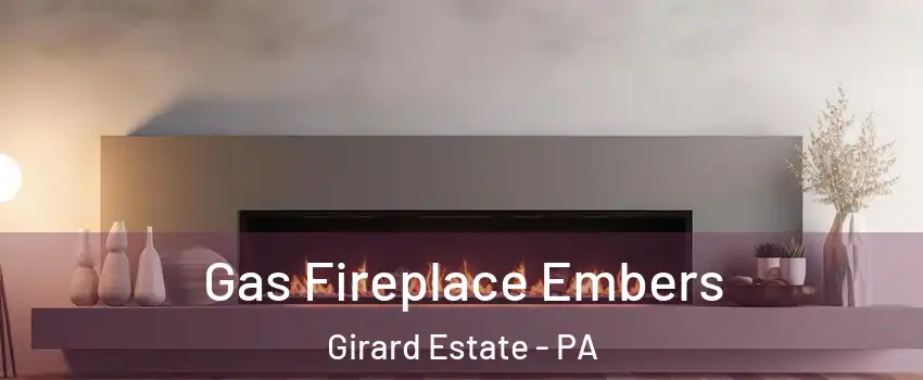 Gas Fireplace Embers Girard Estate - PA
