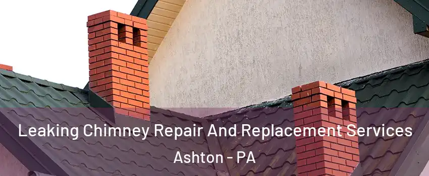 Leaking Chimney Repair And Replacement Services Ashton - PA