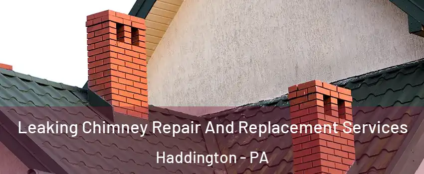Leaking Chimney Repair And Replacement Services Haddington - PA