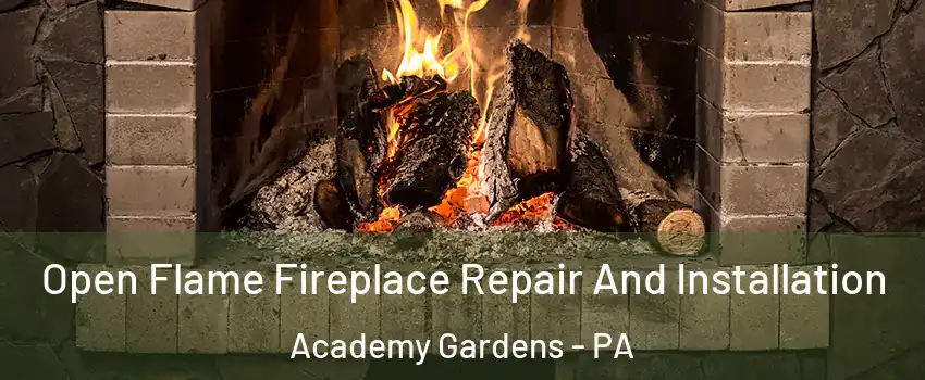 Open Flame Fireplace Repair And Installation Academy Gardens - PA