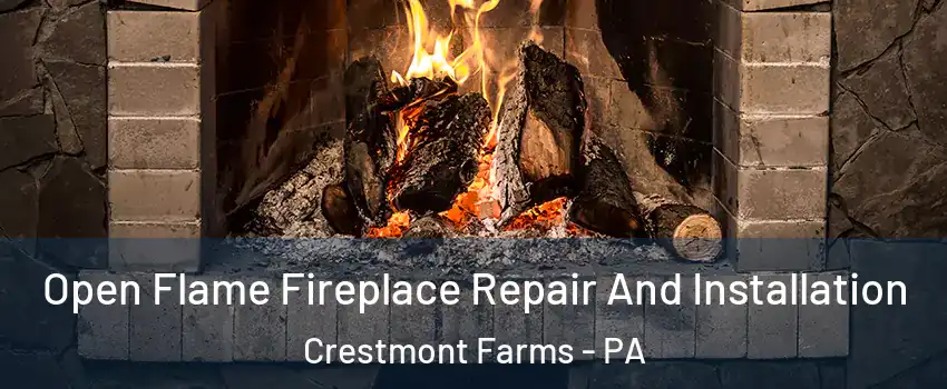 Open Flame Fireplace Repair And Installation Crestmont Farms - PA